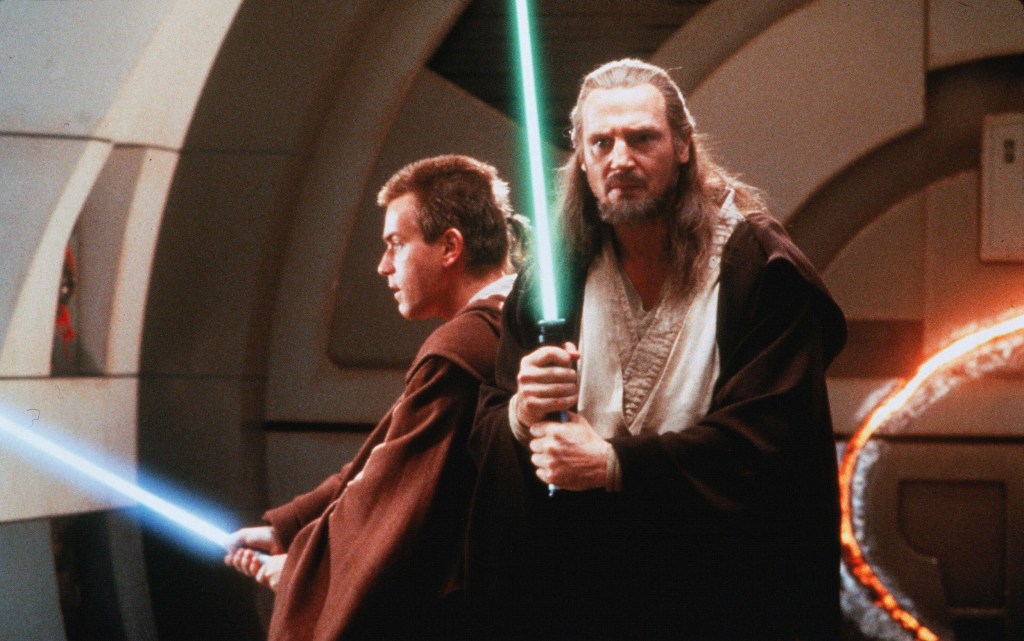 Liam Neeson and Ewan McGregor in Star wars: Episode 1 -phantom menace