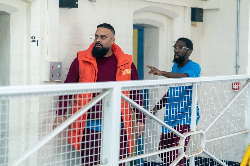 Guz Khan and Specs Gonzalez in a scene from Man Like Mobeen.