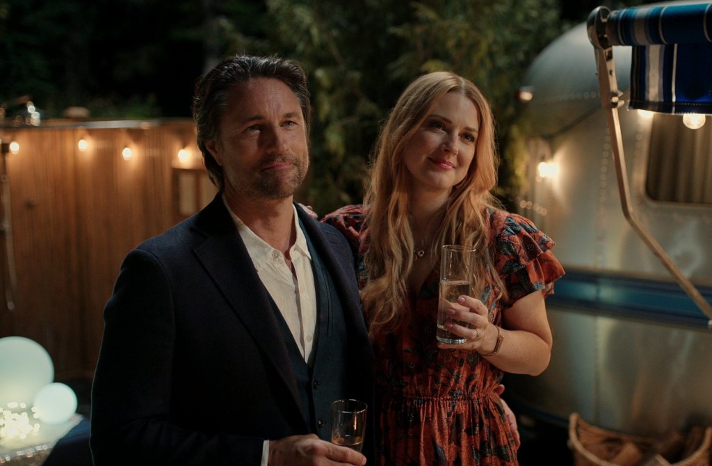 Martin Henderson as Jack Sheridan and Alexandra Breckenridge as Mel Monroe, in a still from Netflix's Virgin River